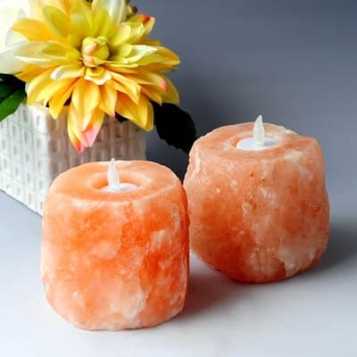 Salt Candle Holder